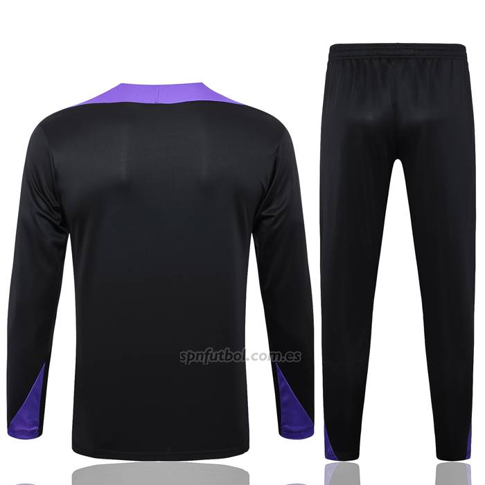 Chandal de Sudadera del Paris Saint-Germain Jordan Nino 2024-2025 Negro